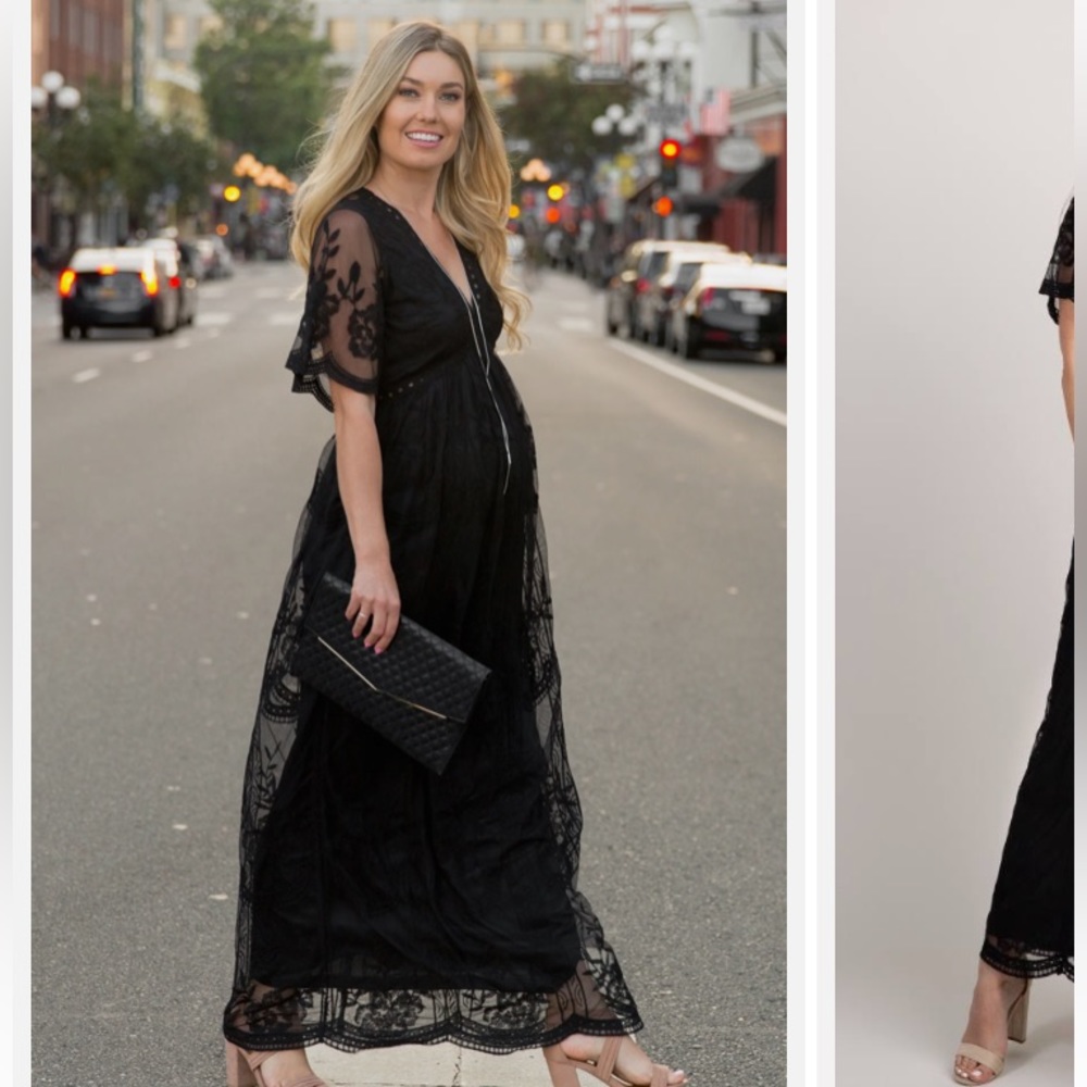 Pink Blush Maternity Dress